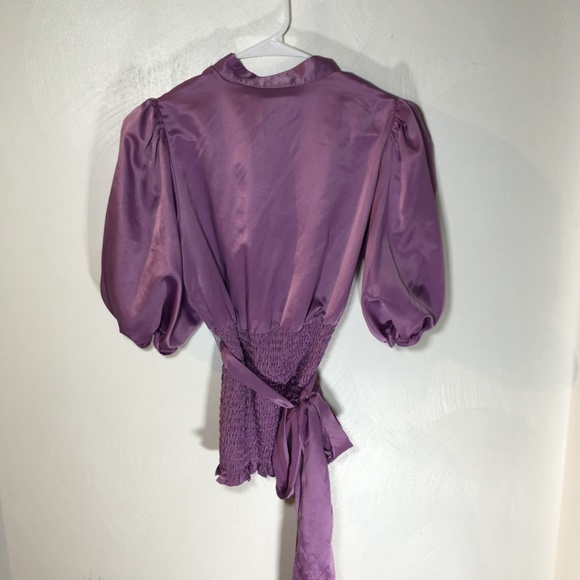 Beautiful Lavender Blouse Allen B SZ Small - ST3 - Picture 2 of 4